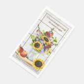 Papier servet handdoek set aantal 50 Thanksgiving (Hoek)