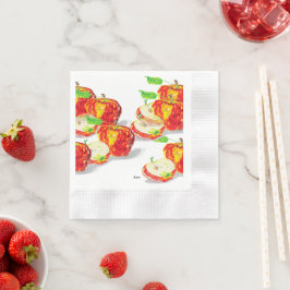 Papier servet: liefde voor appels servet