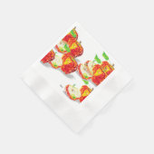 Papier servet: liefde voor appels servet (Hoek)