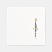 Papier servet met poly penseel (Voorkant)