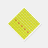 Papier servet - Mozaïekpleinen in geel (Hoek)