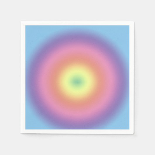 Papier servet - regenboogcirkel (Voorkant)