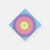 Papier servet - regenboogcirkel (Hoek)