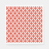 Papier servet - Roodringen met tussenvergrendeling (Voorkant)