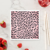 Papier servet roze luipaard Print (Insitu)
