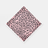 Papier servet roze luipaard Print (Hoek)