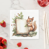 Papier servet rustieke herfst Baby shower servette (Insitu)