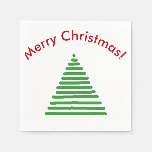 Papier servet - Stijlvolle structuur met gebogen t (Voorkant)