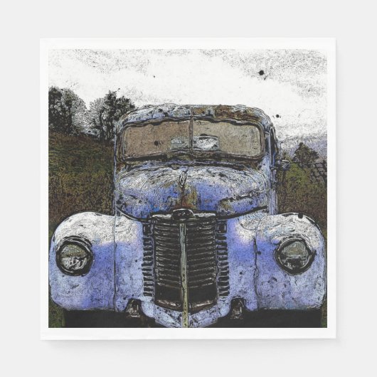 Papier servet  Truck (Voorkant)