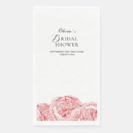 Papier servet Vrijgezellenfeest pioenen