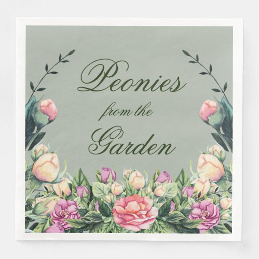 Papier servetten (50) pinda's uit de tuin (Voorkant)