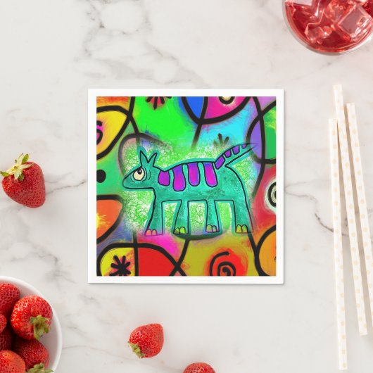 Papier servetten, whisky Dog Napkins Servet (Insitu)