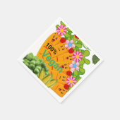 Papier servetten, wortelerwten 100% Vegan Servet (Hoek)