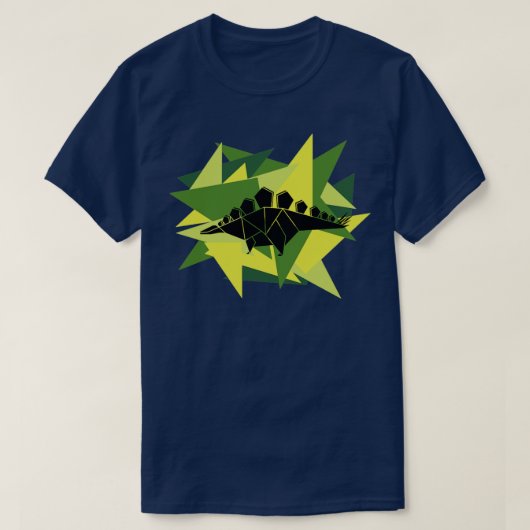Papier Shards Origami Stegosaurus2 T-shirt (Design voorkant)