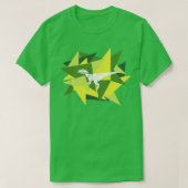 Papier Shards Origami Velociraptor T-shirt (Design voorkant)