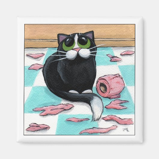 Papier Shredder - Kat Magnet (Voorkant)