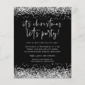PAPIER | Silver Glitter-kerstfeestfeest Flyer (Voorkant)