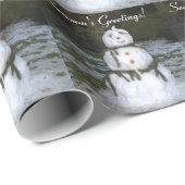 Papier Sneeuwdame met Spruce Sjaal (Rol Hoek)