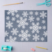 Papier Sneeuwvlok Blauw Vakantie Kerstmis Patroon (Craft)