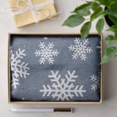 Papier Sneeuwvlok Blauw Vakantie Kerstmis Patroon (Geschenk)