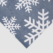 Papier Sneeuwvlok Blauw Vakantie Kerstmis Patroon (Detail)