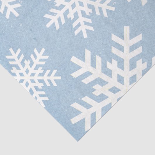 Papier Snowflake Blue Holiday - naadloos patroon (Detail)