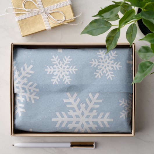 Papier Snowflake Blue Holiday - naadloos patroon (Geschenk)