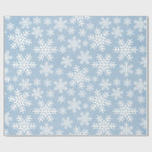 Papier Snowflake Blue Holiday Winter Patroon (Vlak)