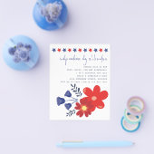 PAPIER | Stars Florals Independence Day Invite Flyer (Enkel)