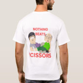 Papier, Steen, Schaar T-shirt (Achterkant)