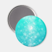 Papier sterren en moon Fantasy Celestial Art Magneet (Voorkant / Achterkant)
