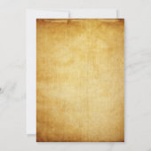  papier | Surprise Birthday Party Typografie Kaart (Achterkant)