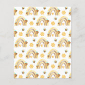 PAPIER Sweet as Can Bee Baby shower Invitation Flyer (Achterkant)