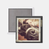 Papier Taped Lijst Oude Instagram Foto Magneet (Voorkant / Achterkant)