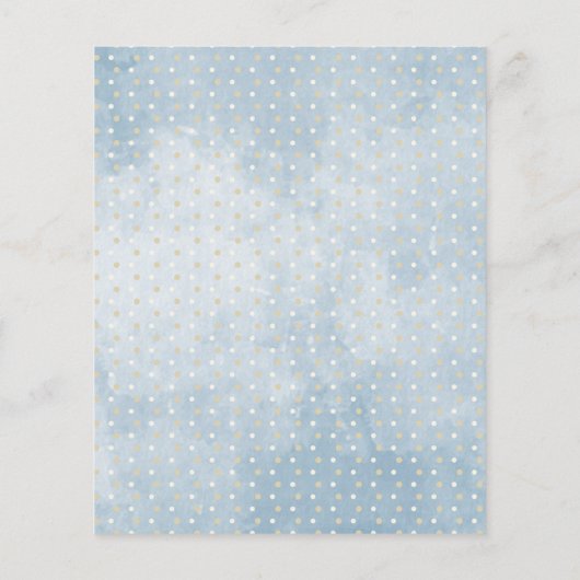 Papier Teddy Bear Barly Wachten Baby shower Advies (Achterkant)