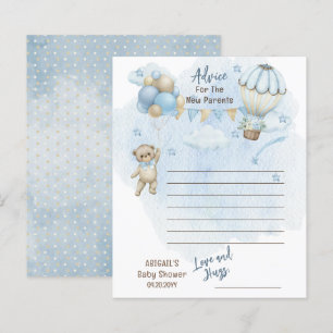 Papier Teddy Bear Barly Wachten Baby shower Advies
