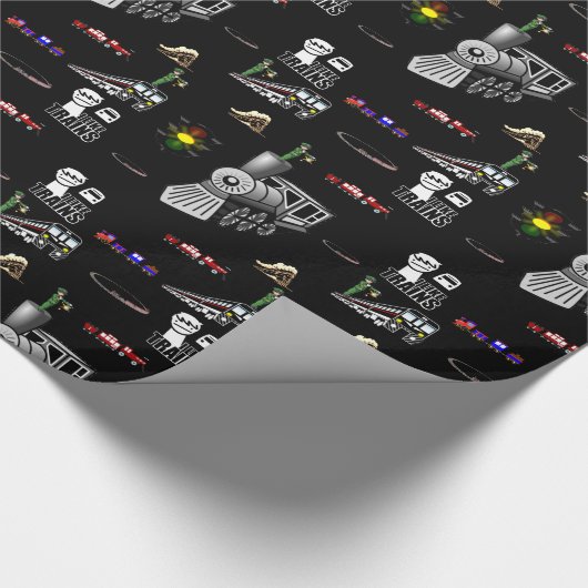 Papier Treinen inpakken (Hoek)