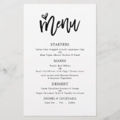 PAPIER | Trendy Artsy Script Text Only Wedding Men Flyer (Voorkant)