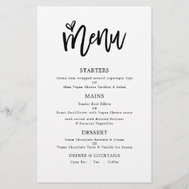 PAPIER | Trendy Artsy Script Text Only Wedding Men Flyer