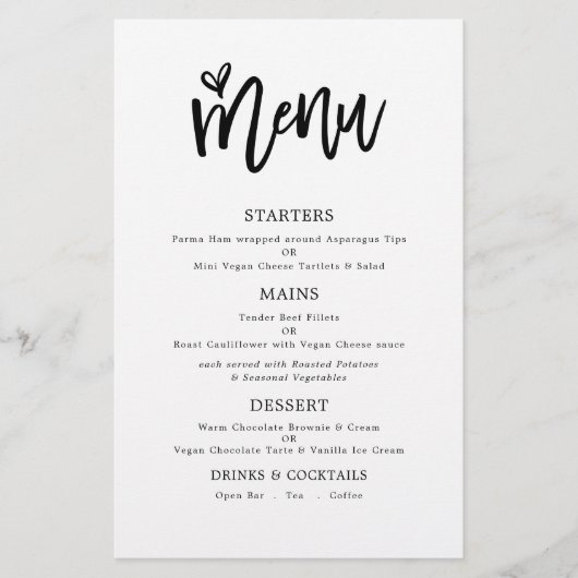 PAPIER | Trendy Artsy Script Text Only Wedding Men Flyer (Voorkant)