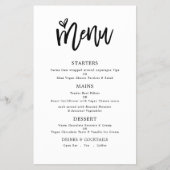 PAPIER | Trendy Artsy Script Text Only Wedding Men Flyer (Voorkant)