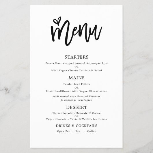 PAPIER | Trendy Artsy Script Text Only Wedding Men Flyer (Voorkant)