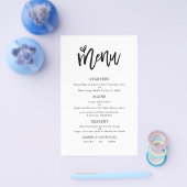 PAPIER | Trendy Artsy Script Text Only Wedding Men Flyer (Enkel)