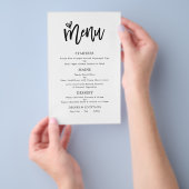 PAPIER | Trendy Artsy Script Text Only Wedding Men Flyer (Hand)