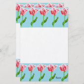 Papier : Tulpen (Voorkant / Achterkant)