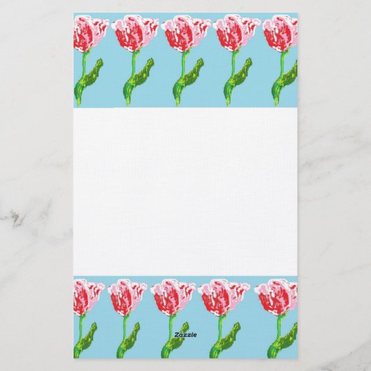 Papier : Tulpen (Achterkant)