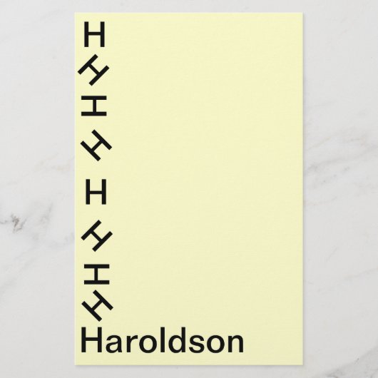 Papier - Tumbling Monogram (achternaam) (Voorkant)