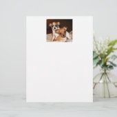 Papier, twee Schattige Puppies (Staand voorkant)