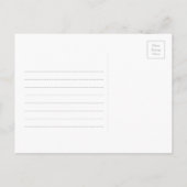  papier | Typografie van het verrassingsverjaardag Uitnodiging Briefkaart (Achterkant)