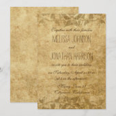  papier Typografie Weddenschap Kaart (Voorkant / Achterkant)